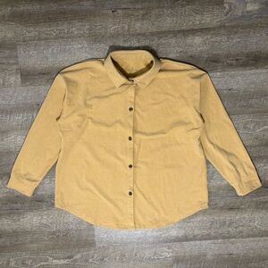 Cuddl Duds Men's Casual Button Down Shirt in Tan